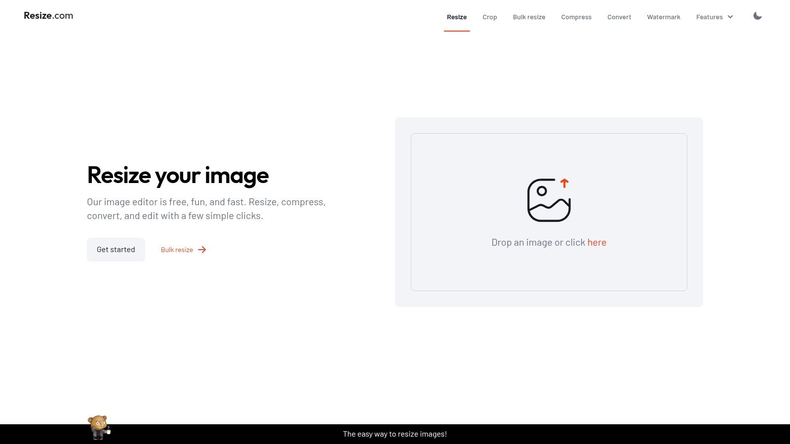 Resize.com — Free Image Resizer