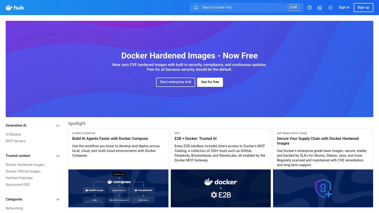 Docker Hub (and Docker Subscriptions)