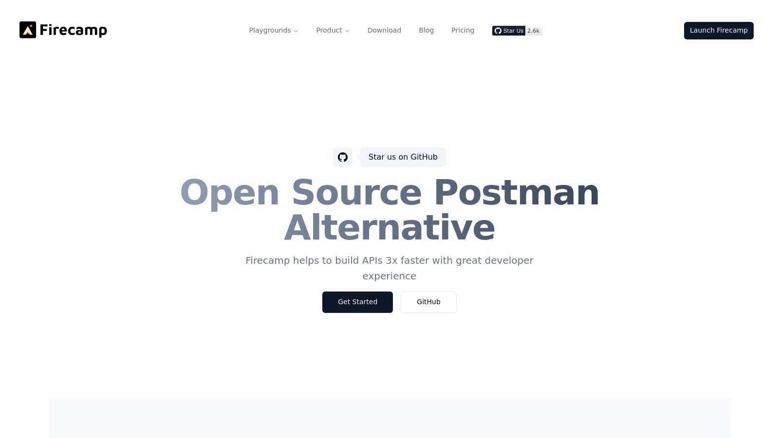 Firecamp's dedicated GraphQL playground with schema exploration features