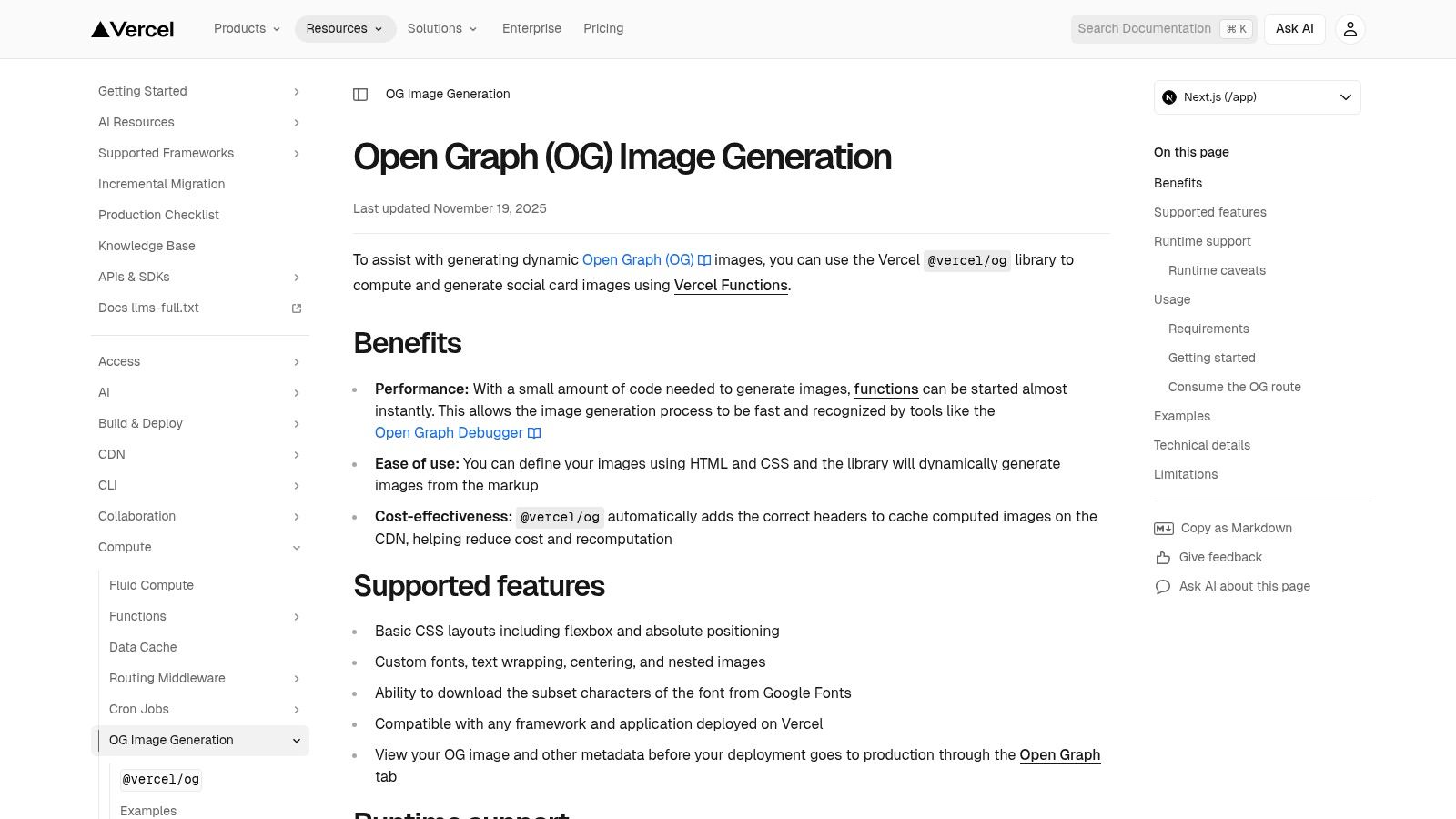 Vercel — OG Image Generation