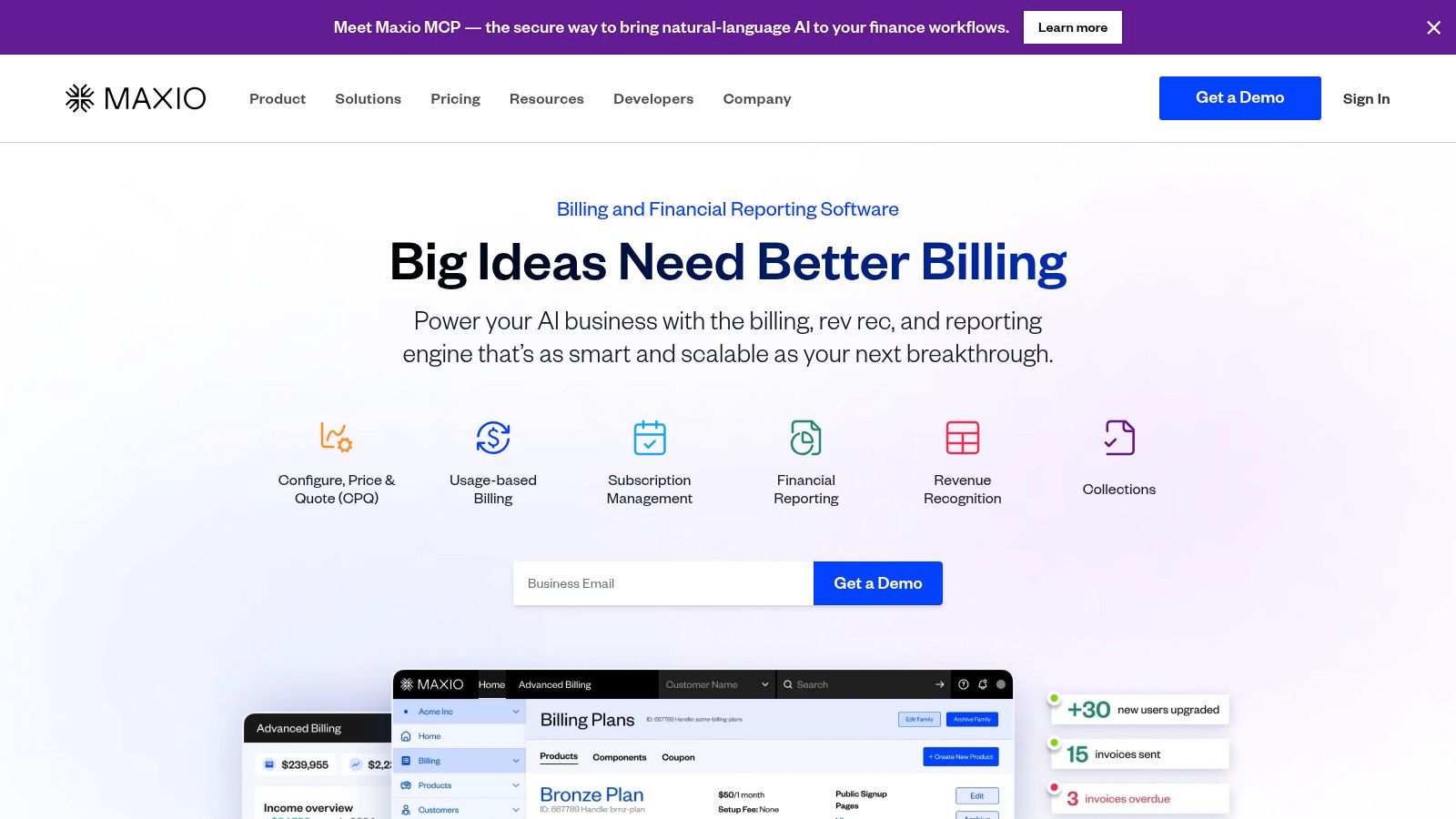Maxio (formerly Chargify + SaaSOptics)