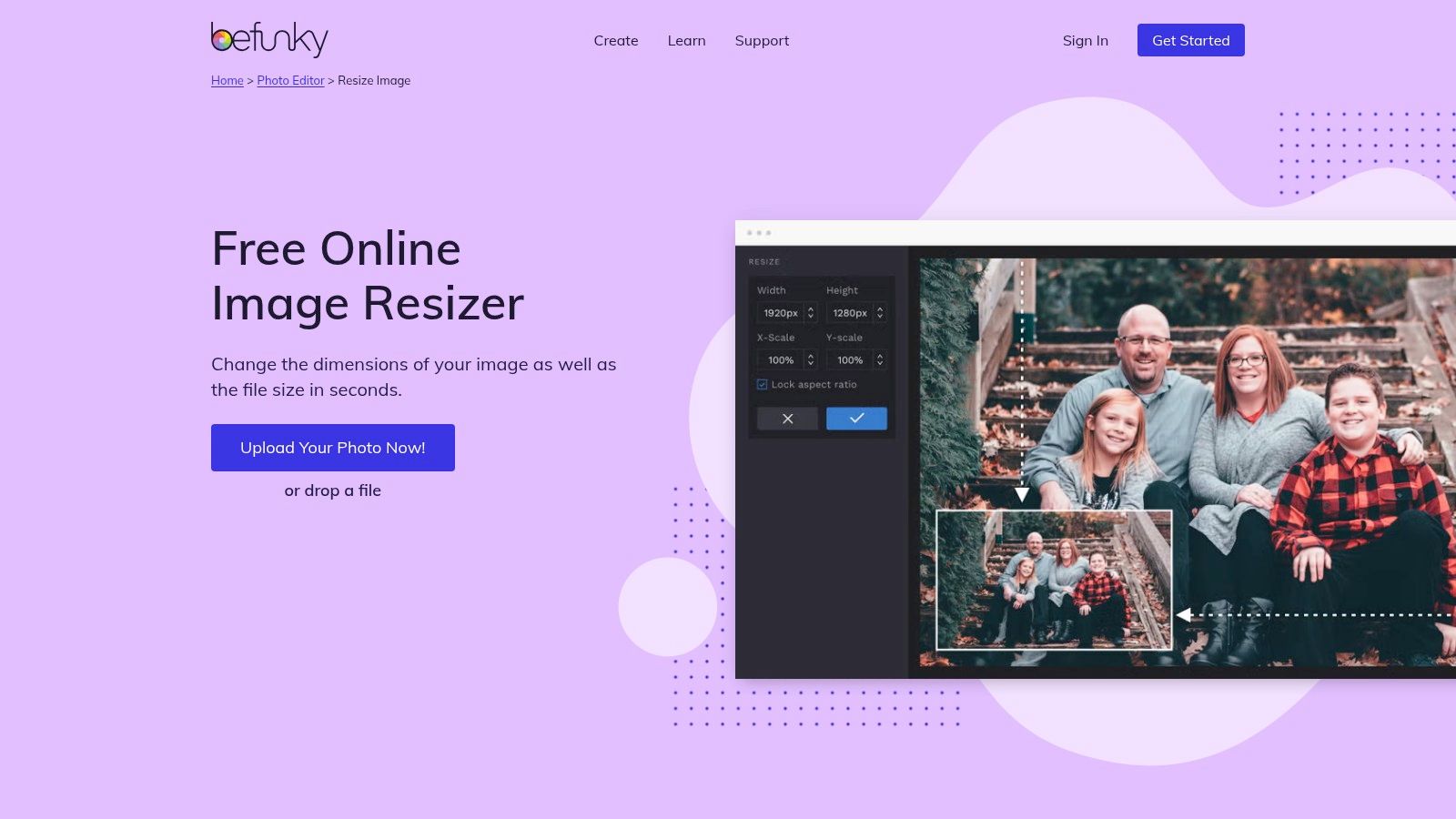 BeFunky — Free Online Image Resizer