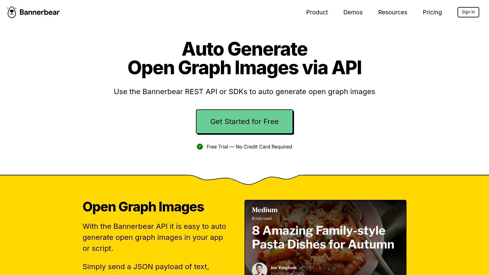 Bannerbear — Auto-Generate Open Graph Images via API
