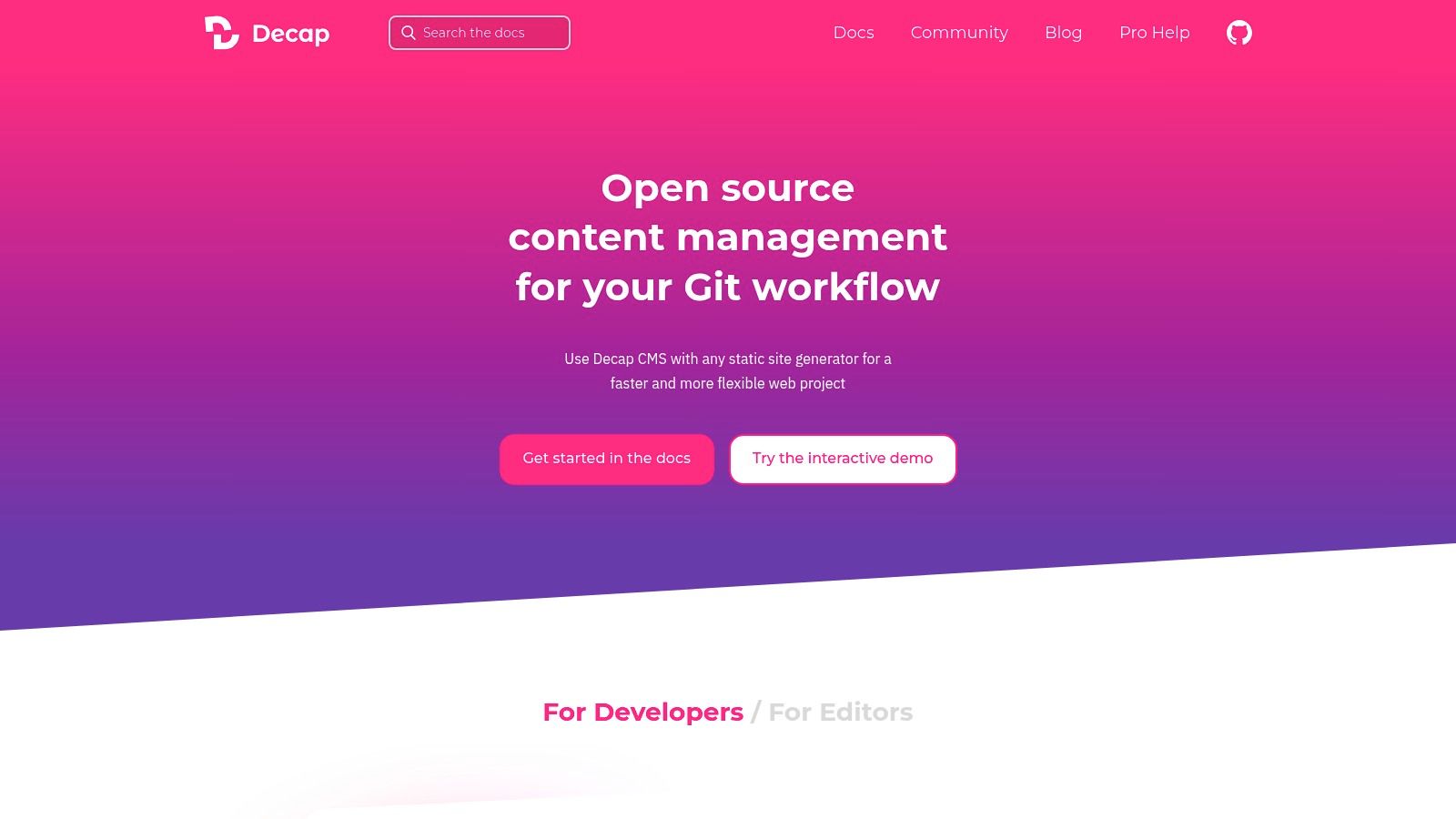 Decap CMS (formerly Netlify CMS)