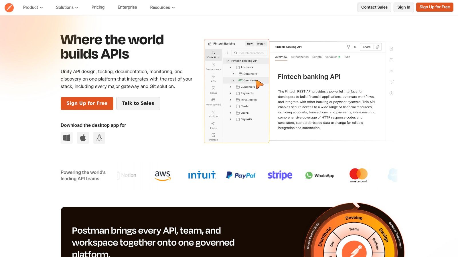 Postman's integrated GraphQL client showing schema exploration and query building