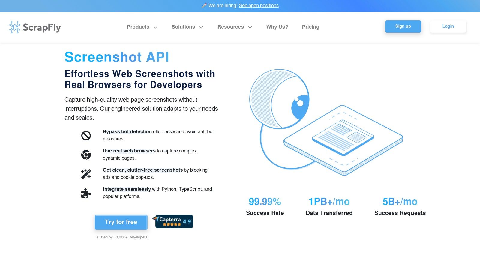 Scrapfly Screenshot API