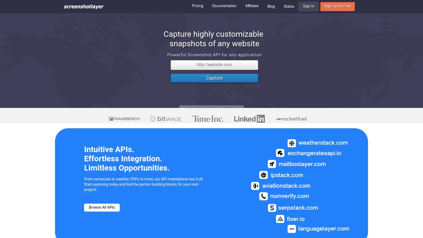 screenshotlayer (APILayer)