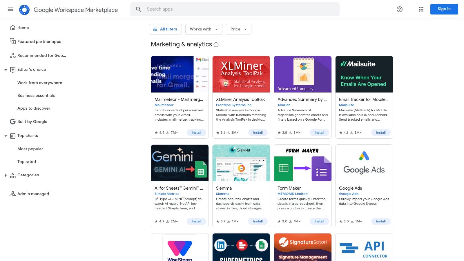 Google Workspace Marketplace