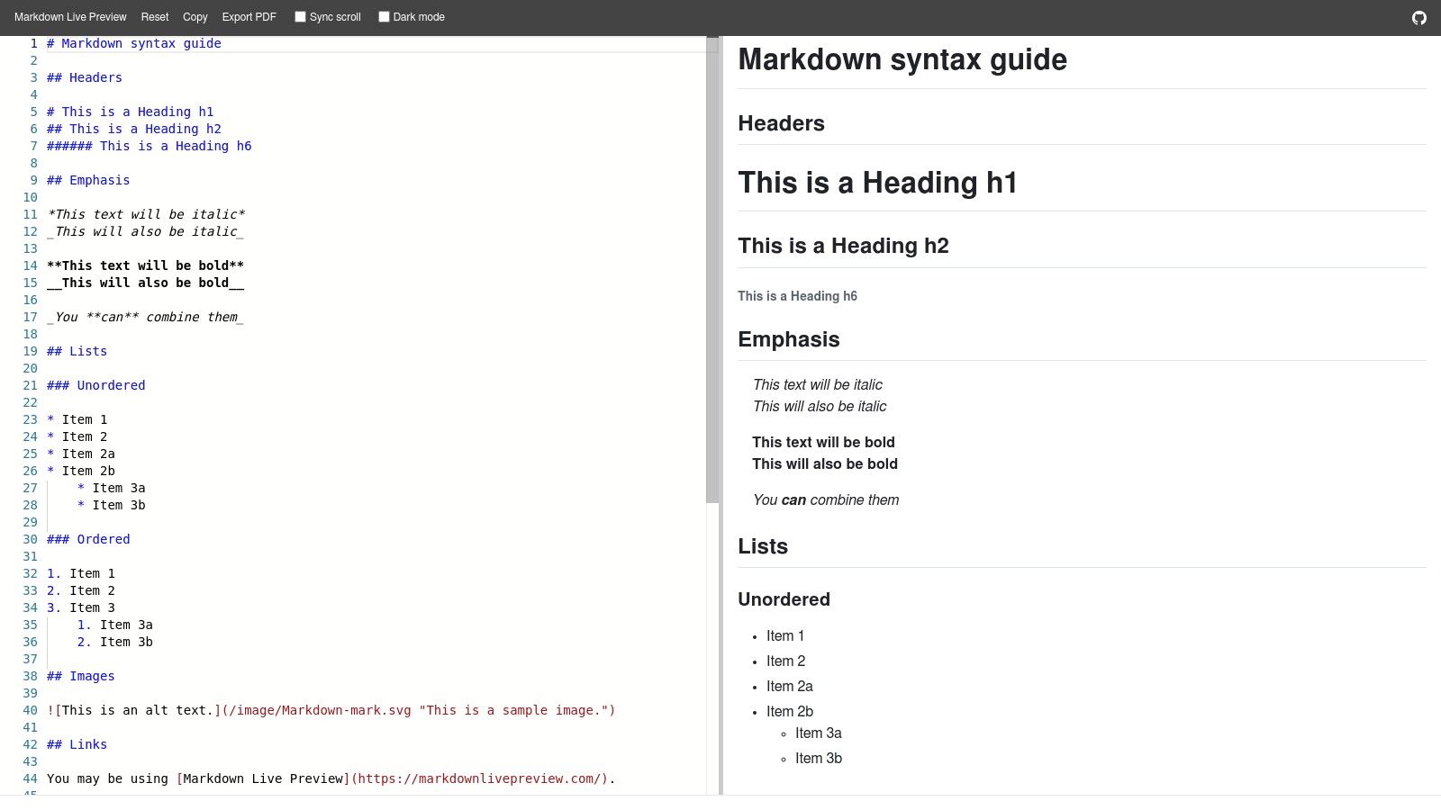 Markdown Live Preview