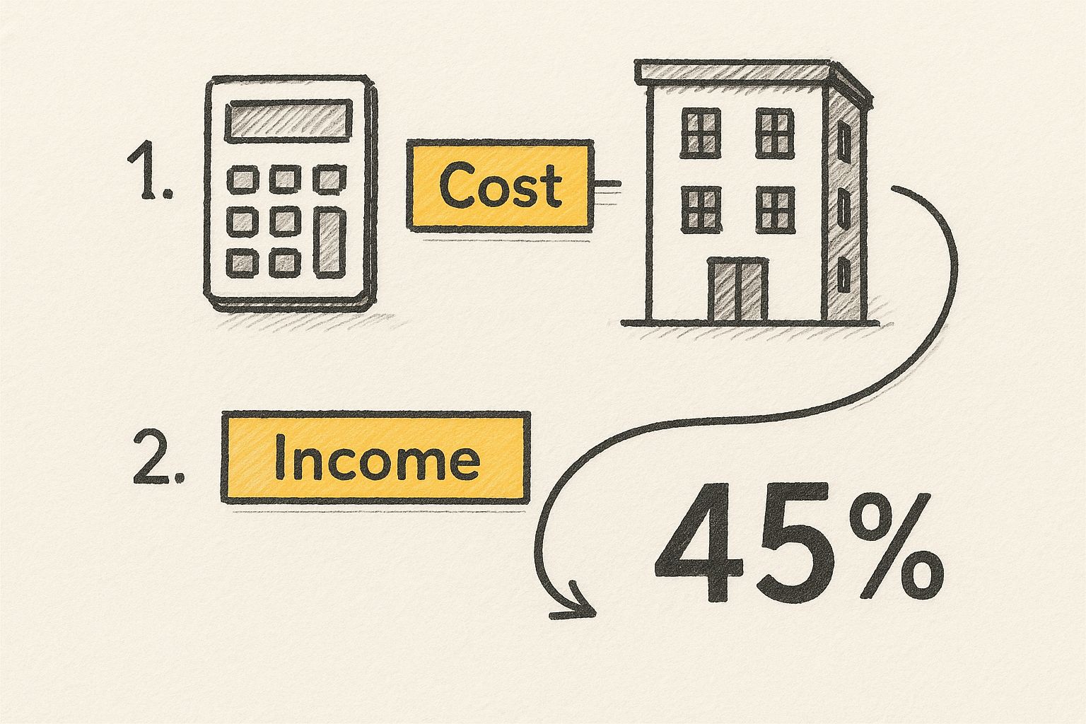 Infographic about rental property roi calculator