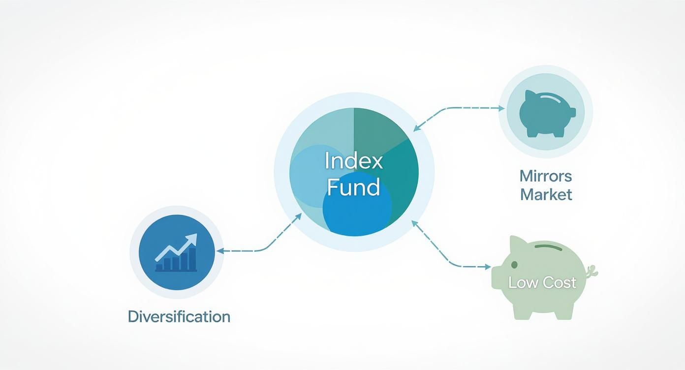 Infographic about what are index funds