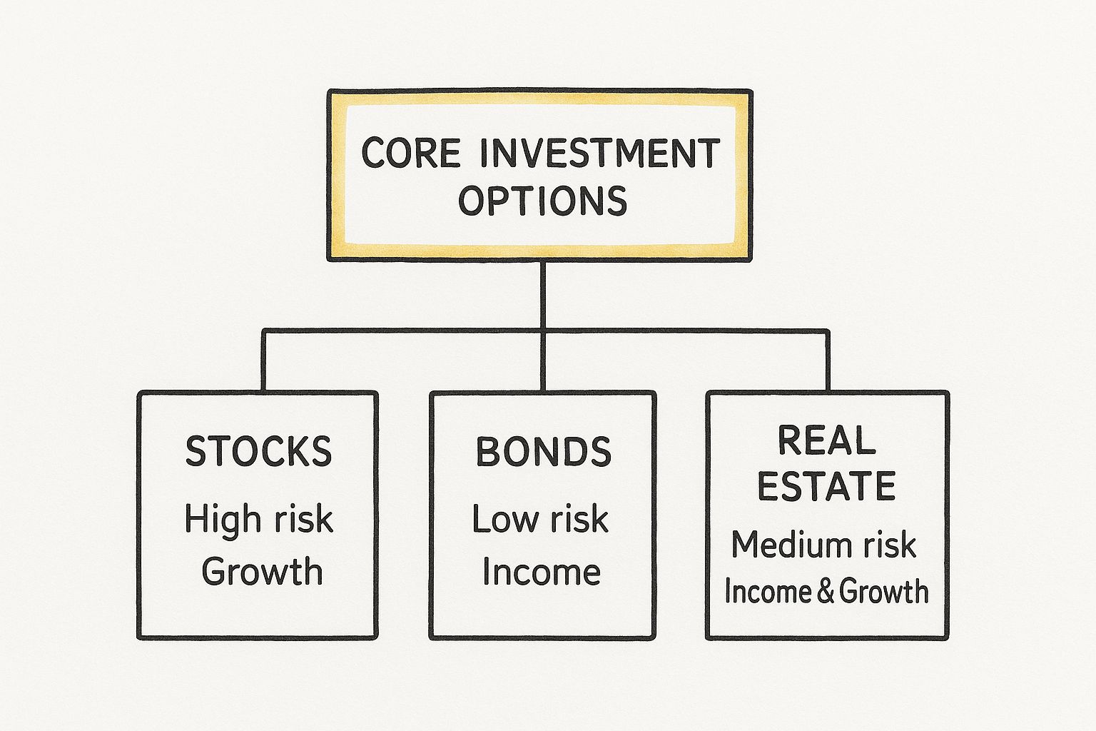 Infographic about investment guide for beginners