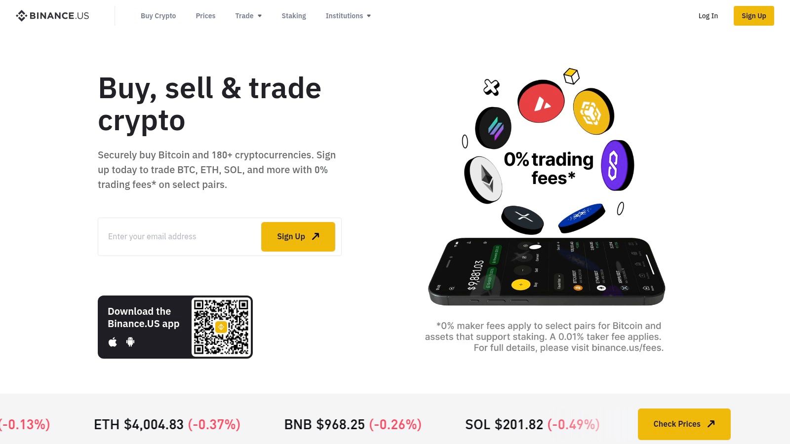 Binance.US: Best for Ultra-Low Trading Fees