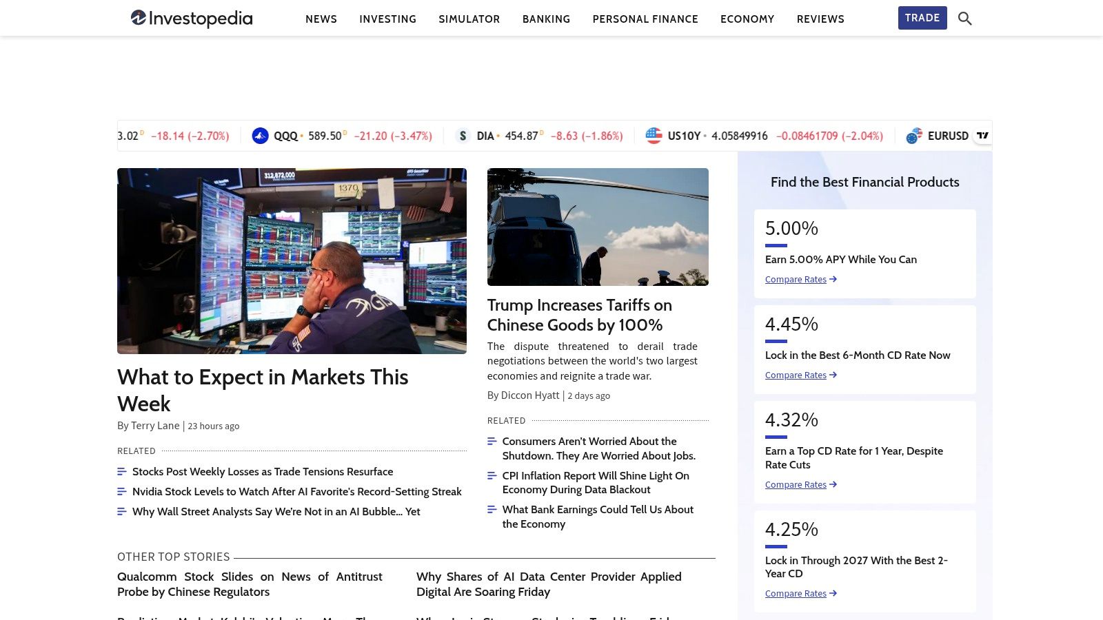Investopedia (Best Investing Apps/Guides)