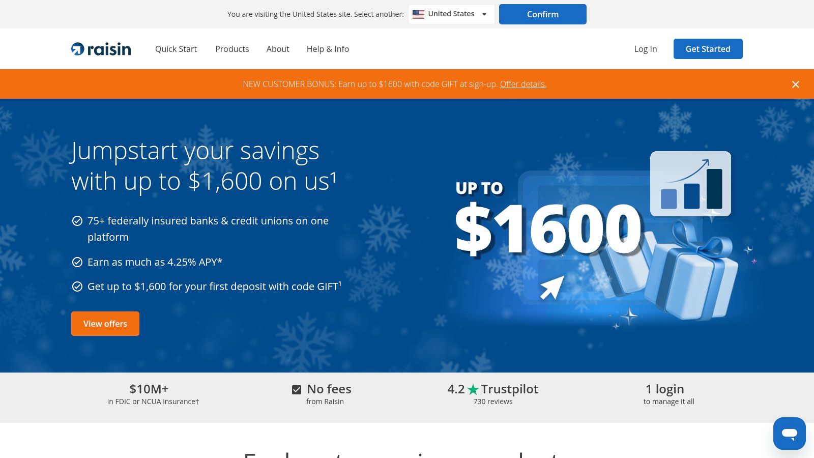 Raisin (U.S.) — Savings marketplace