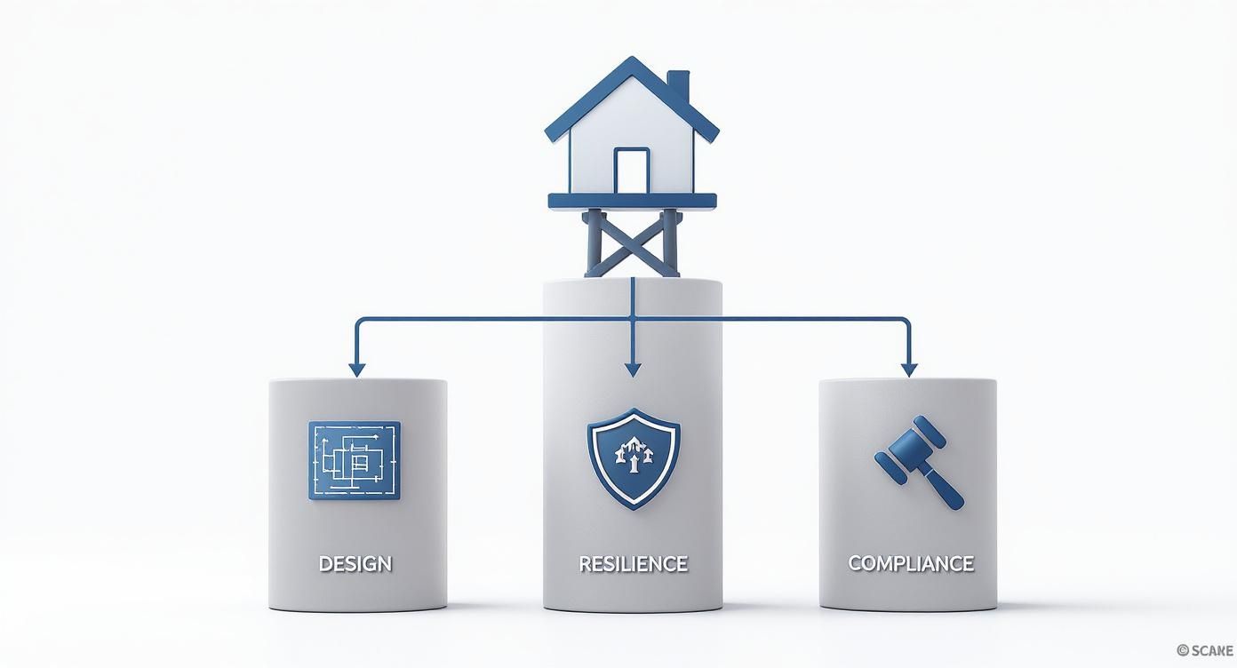 Infographic about florida stilt homes