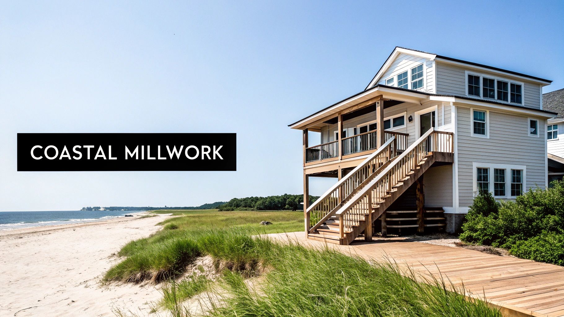 Custom millwork in a Southwest Florida coastal contemporary home.