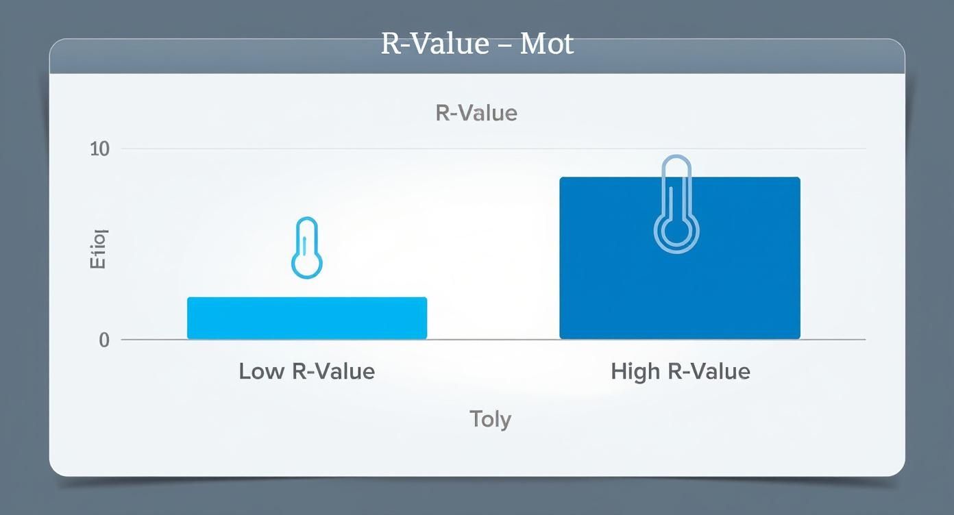 Infographic about understanding r value insulation