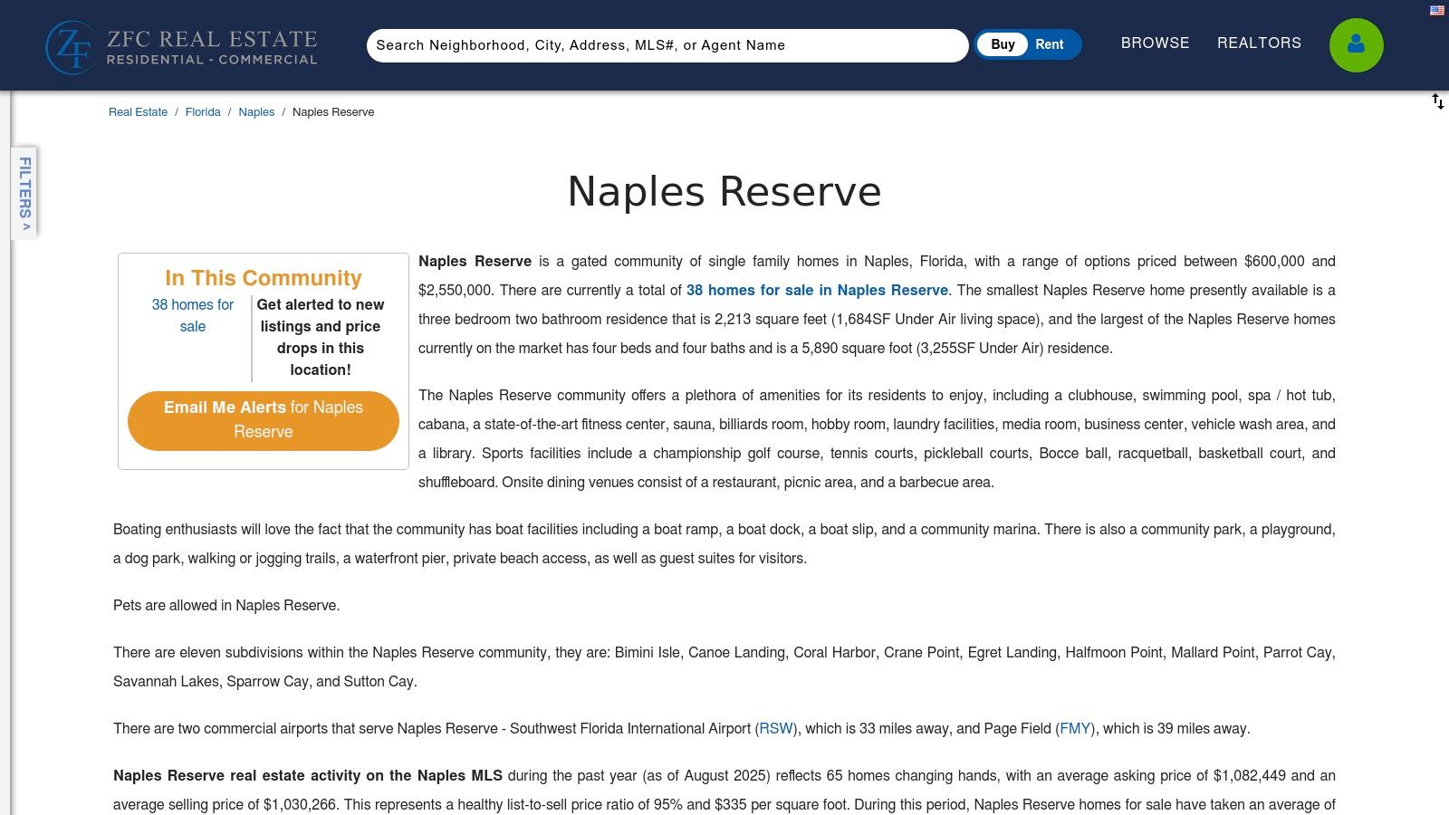 Naples Reserve