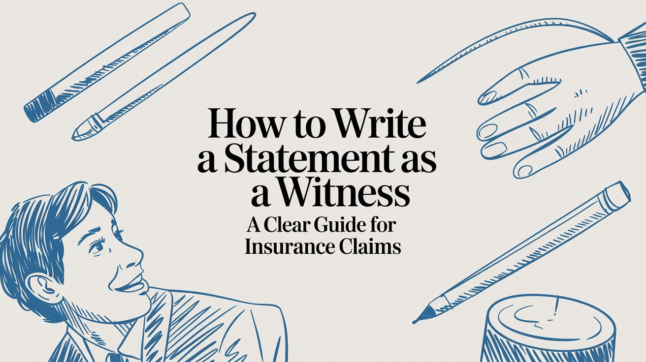 How to Write a Statement as a Witness (So It Wins)