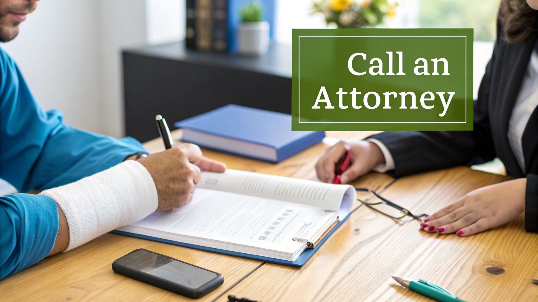 A person looking thoughtfully at a laptop screen, considering their next steps after an accident.