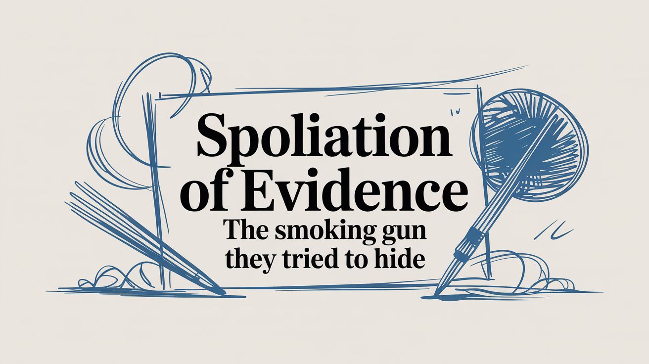 Spoliation of Evidence: The Confession They Didn't Know They Were Making