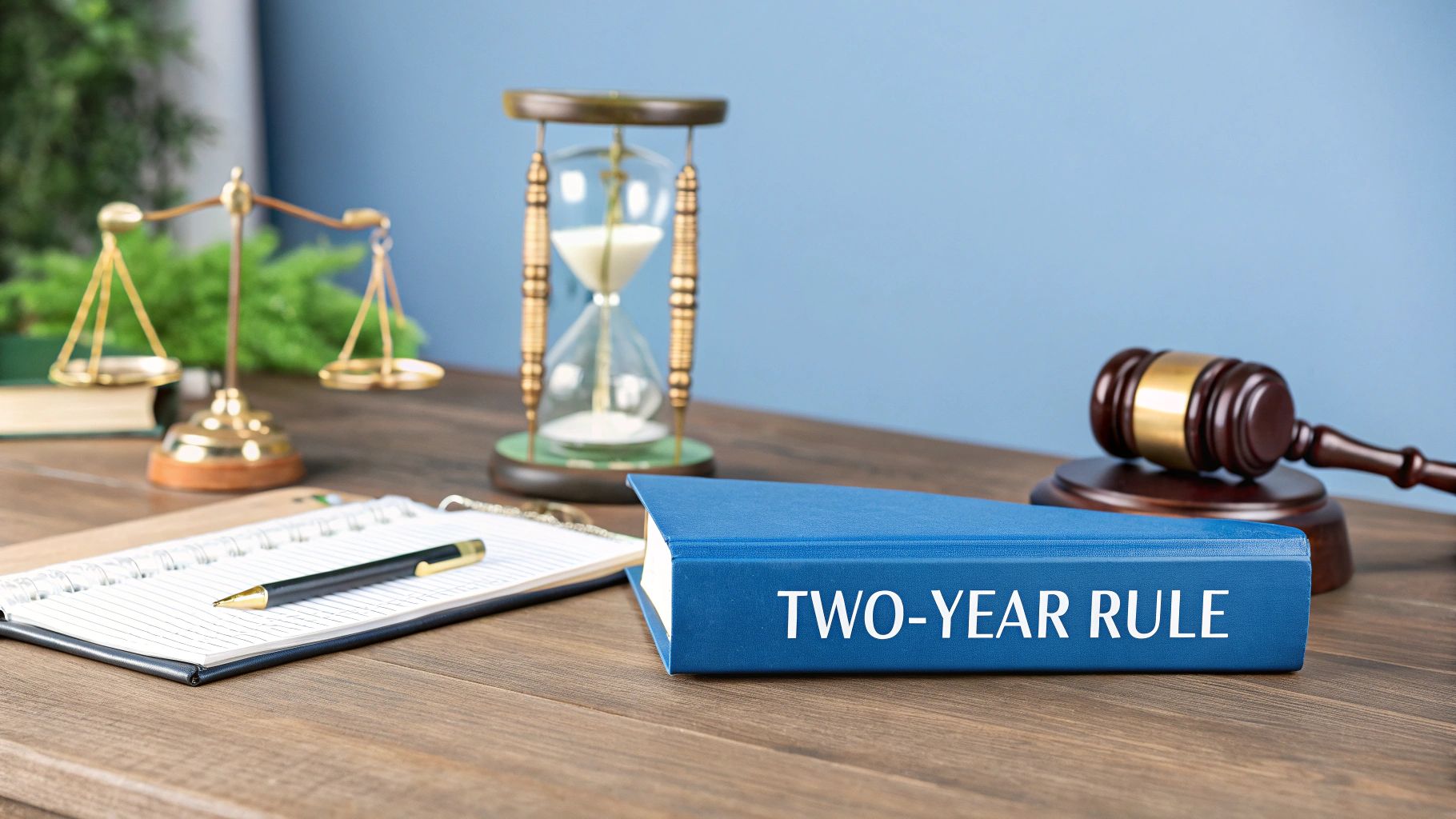 A person looking at a calendar, symbolizing the importance of legal deadlines.