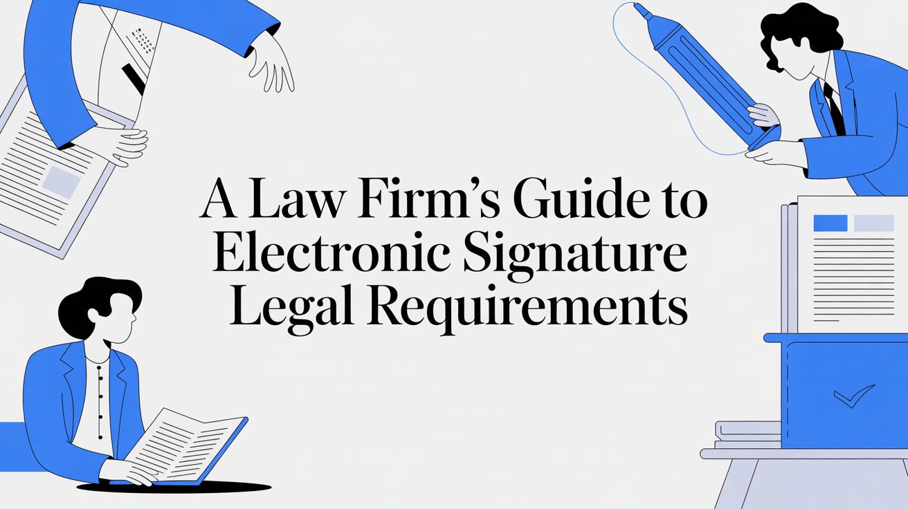Legal Signature A Law Firm's Guide to Electronic Signature Legal Requirements | intake.link