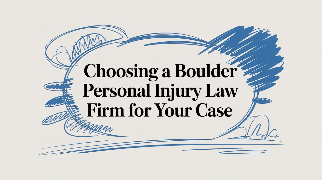 A Boulder Personal Injury Law Firm for People, Not Cars