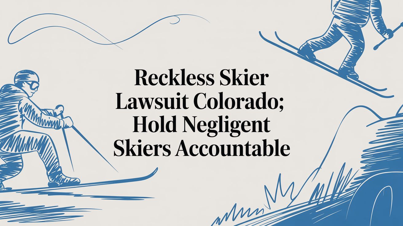 Reckless Skier Lawsuit Colorado: How to Sue Who Hit You