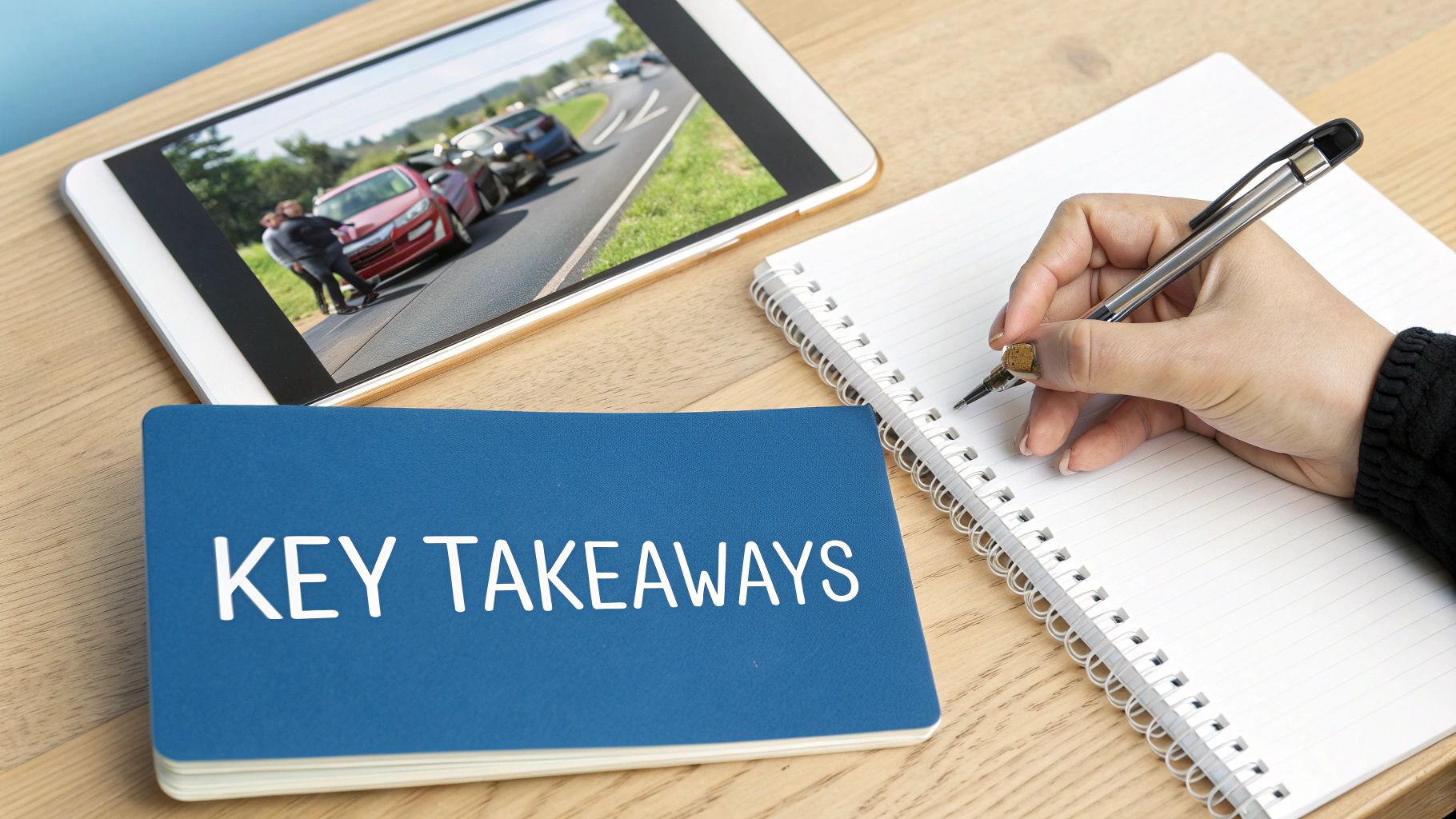 Denver personal injury lawyer meeting with client