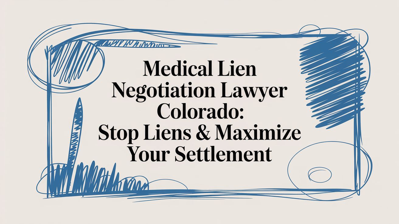 Medical Lien Negotiation Lawyer Colorado: Maximizing Net Recovery