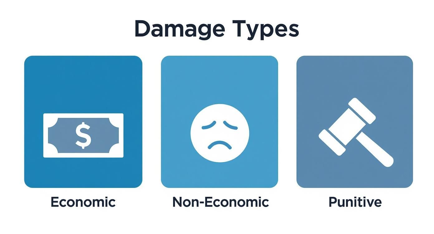 Infographic about pedestrian hit by car compensation