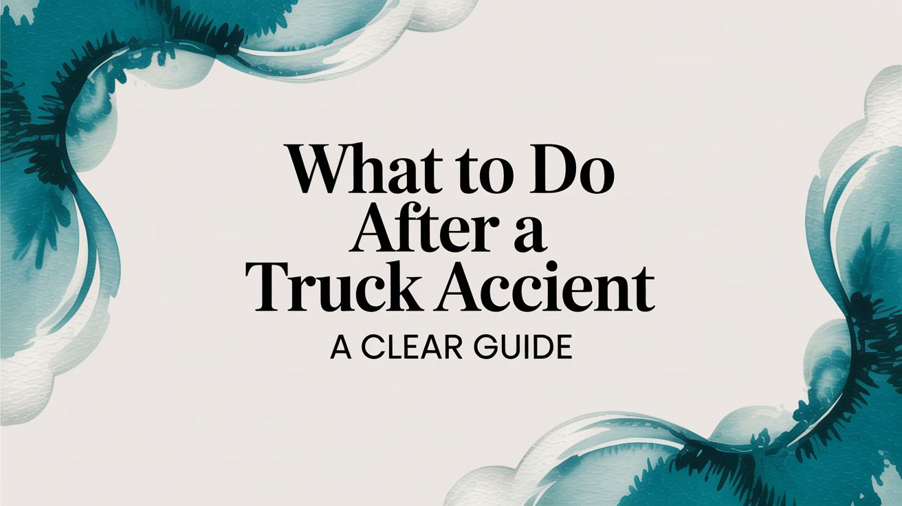What To Do After a Truck Accident: A Clear Guide
