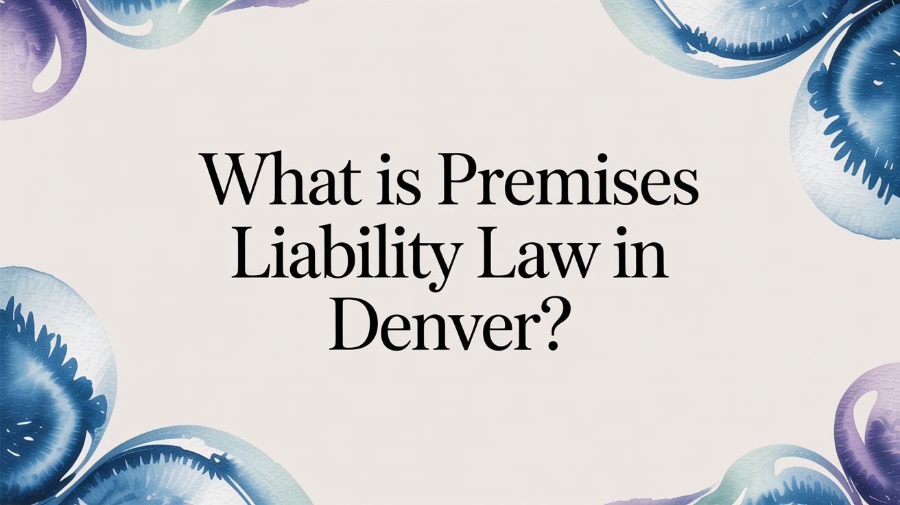 What Is Premises Liability Law in Denver? A Guide by Conduit Law