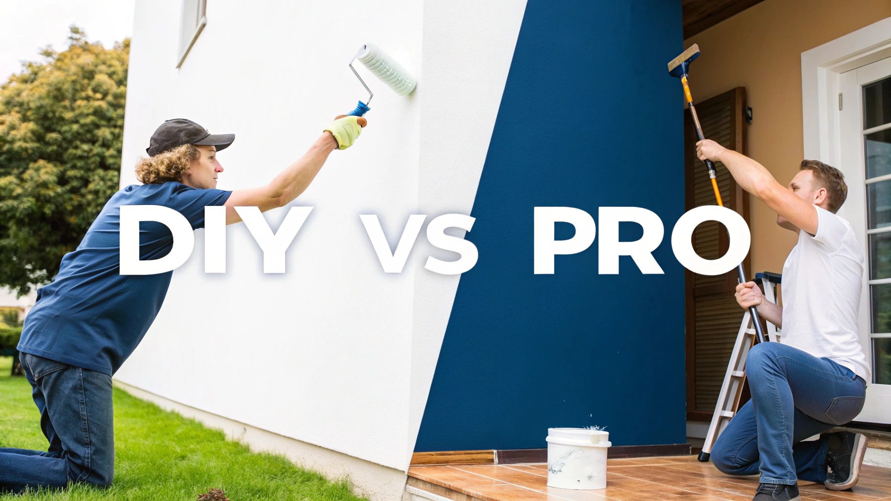 A person smiling while choosing paint swatches in a brightly lit room.