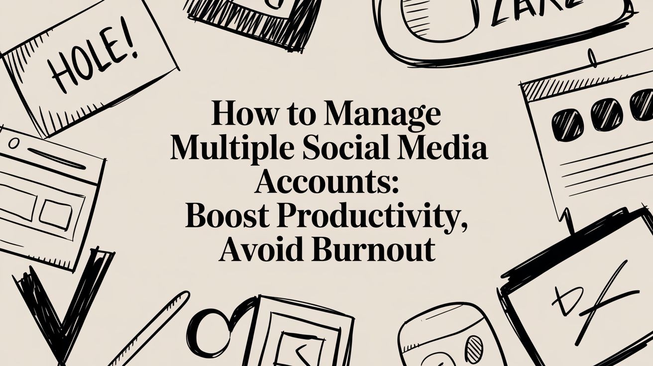 How to manage multiple social media accounts: Boost productivity, avoid burnout