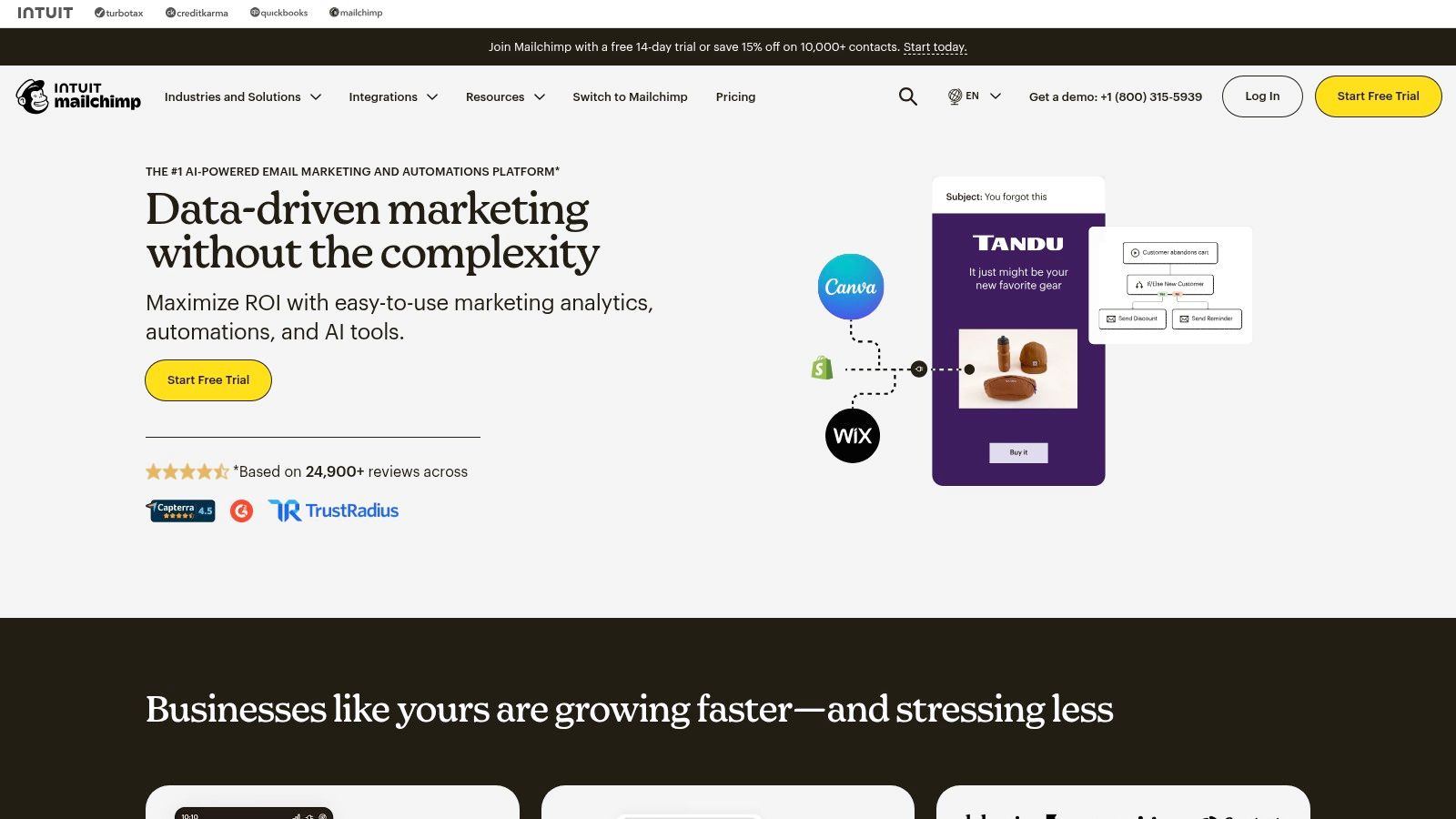 Mailchimp automation builder