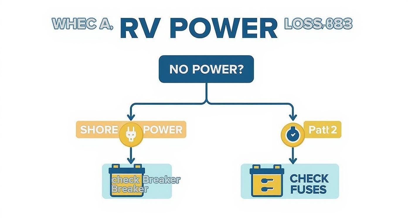 Infographic about troubleshooting rv electrical problems