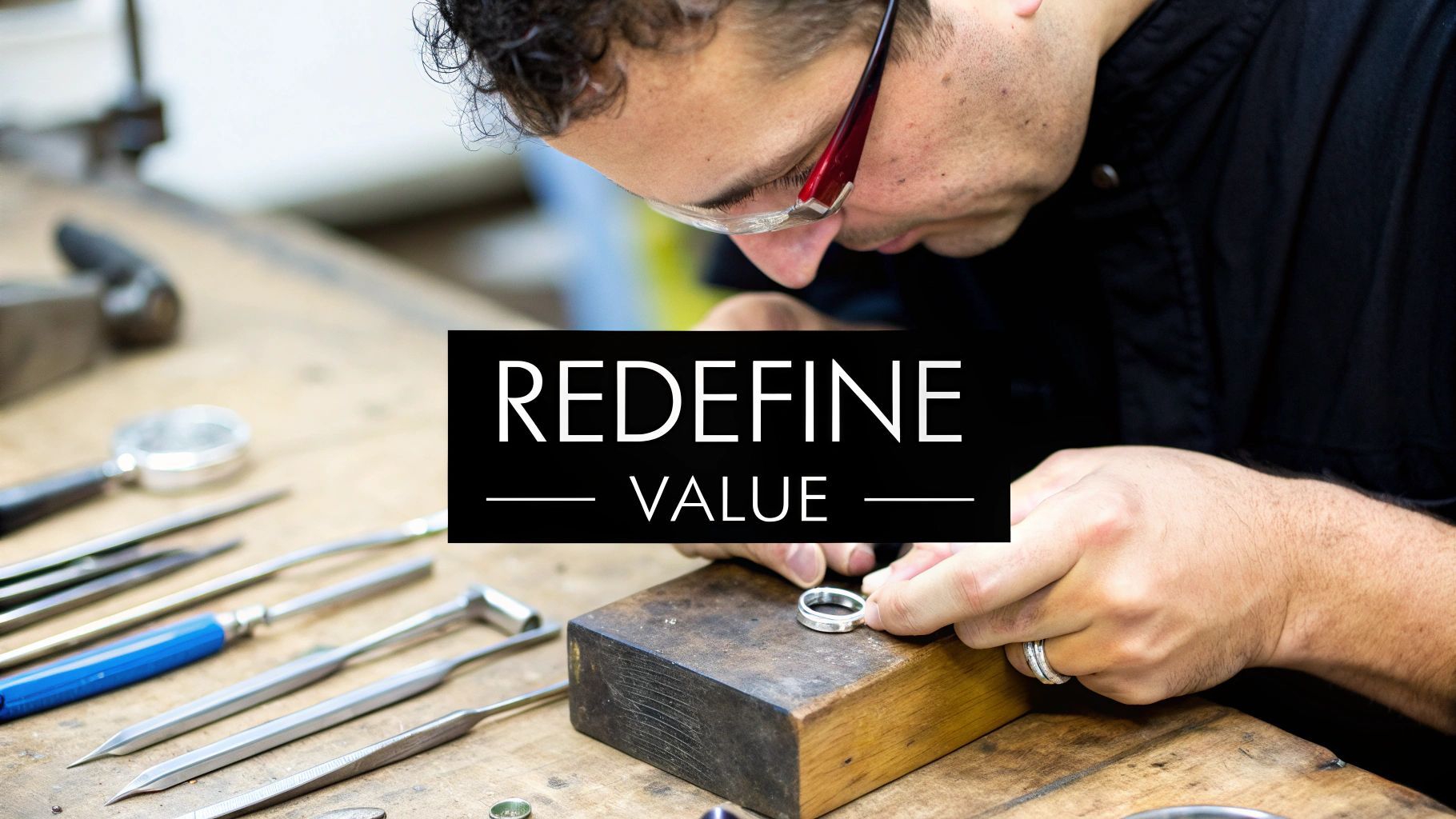An engagement ring being placed on a person's finger during a proposal.