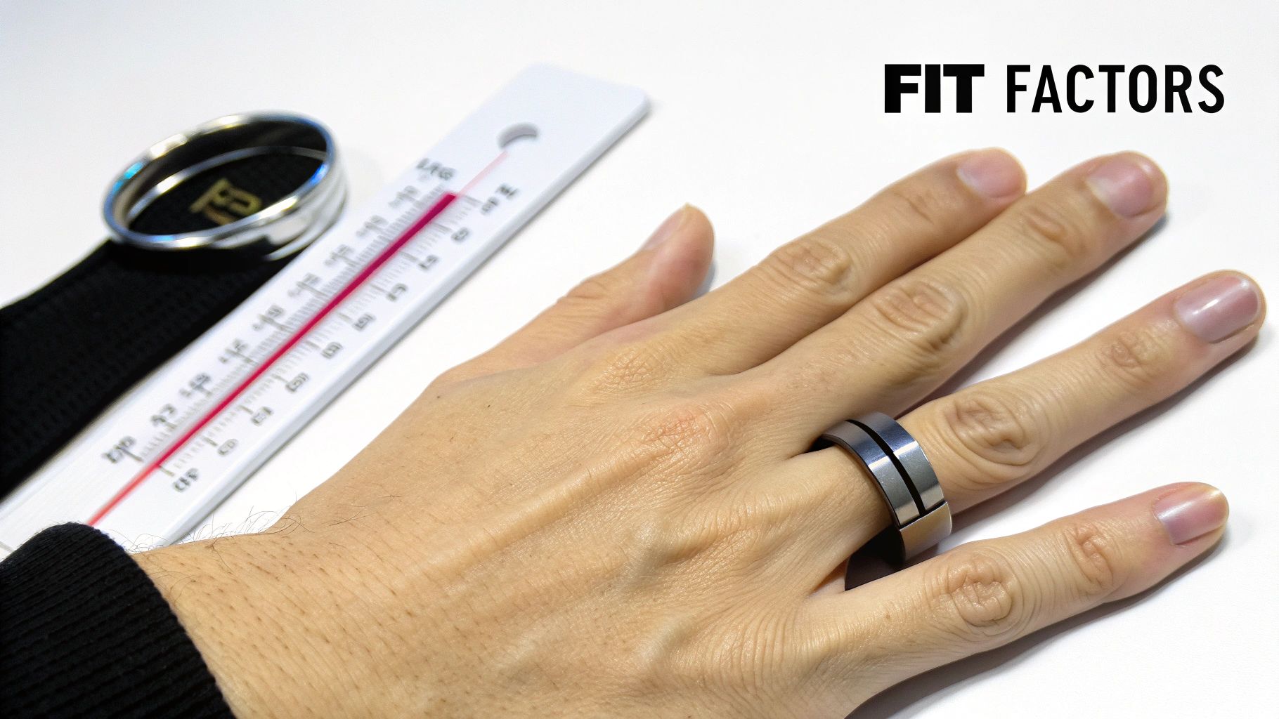 Hands showing a perfectly fitting ring