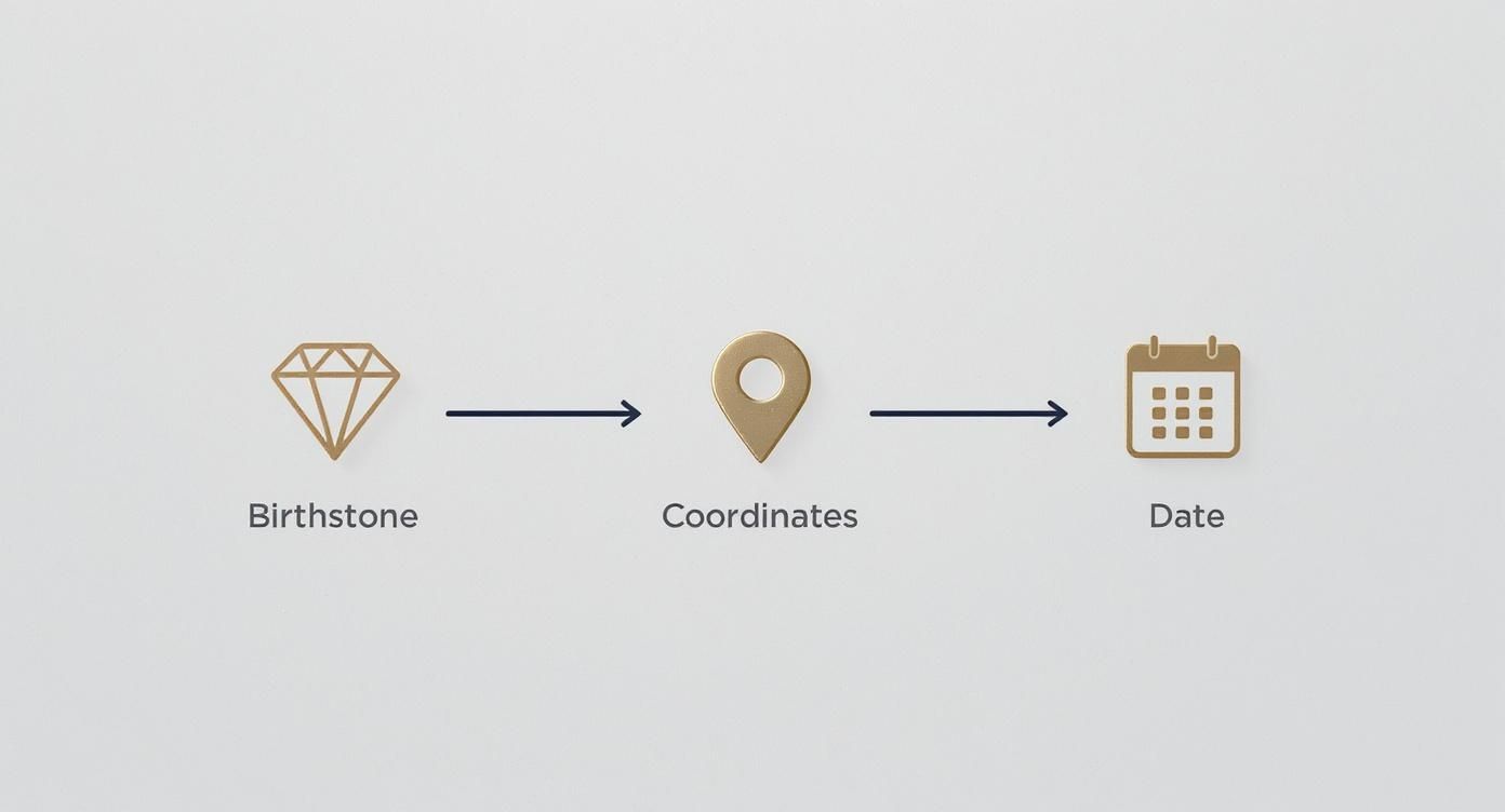 Infographic about unique anniversary gifts for her