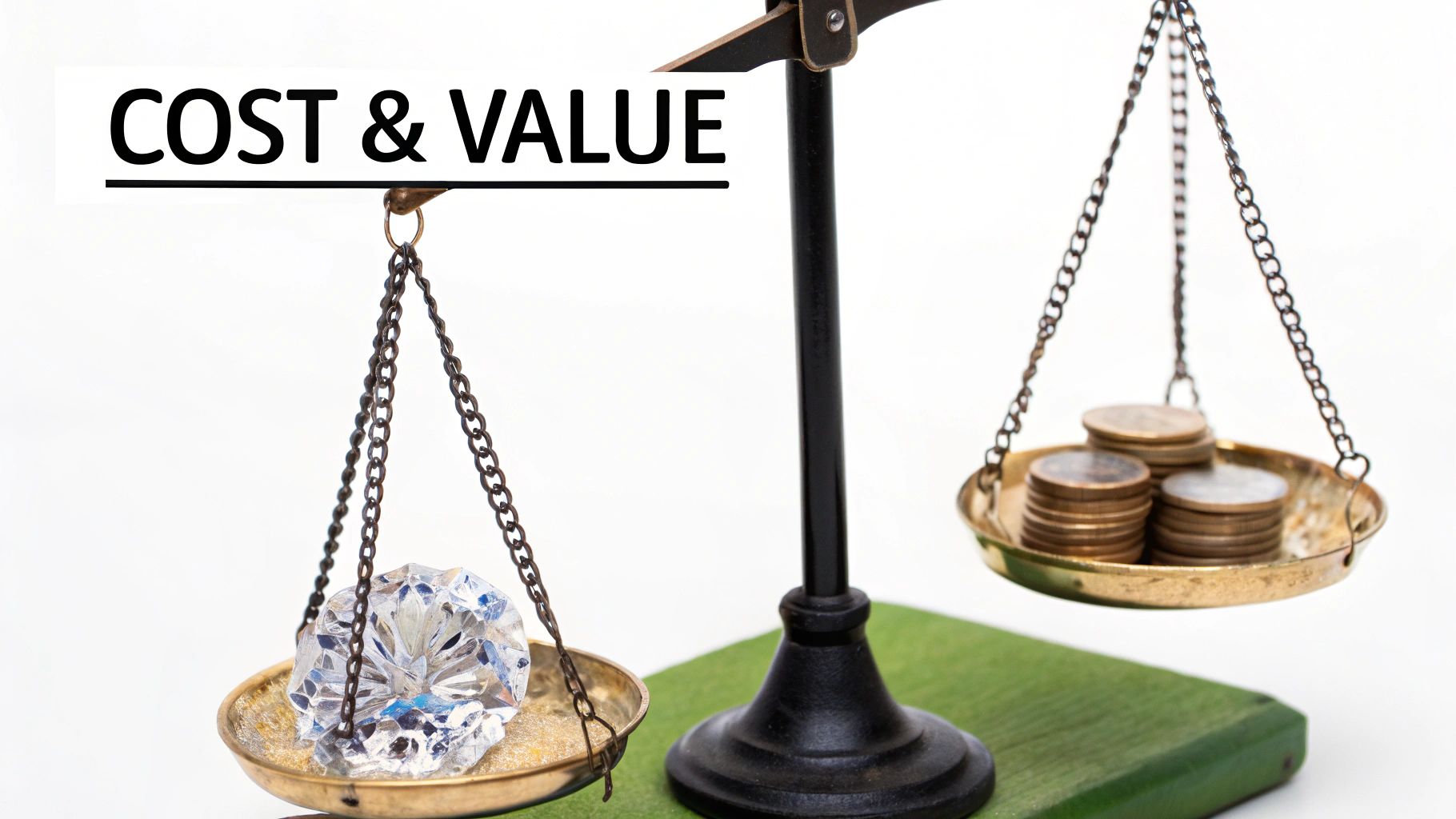 Screenshot from https://caratbee.com/blogs/education/price-comparison-moissanite-vs-lab-created-diamonds