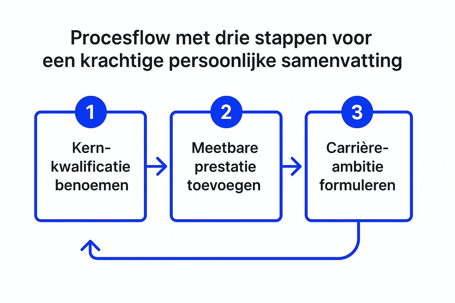 Infographic showing key data about Schrijf een krachtige persoonlijke samenvatting