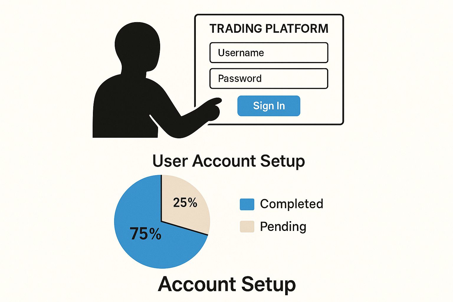 Infographic about how to start trading for beginners