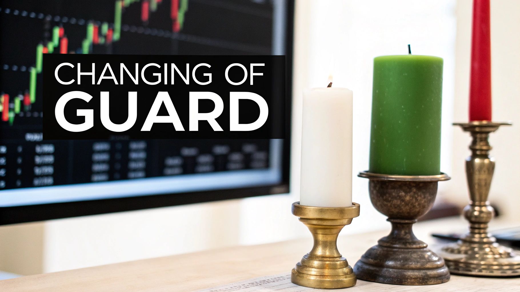 A candlestick chart illustrating a bullish engulfing pattern.