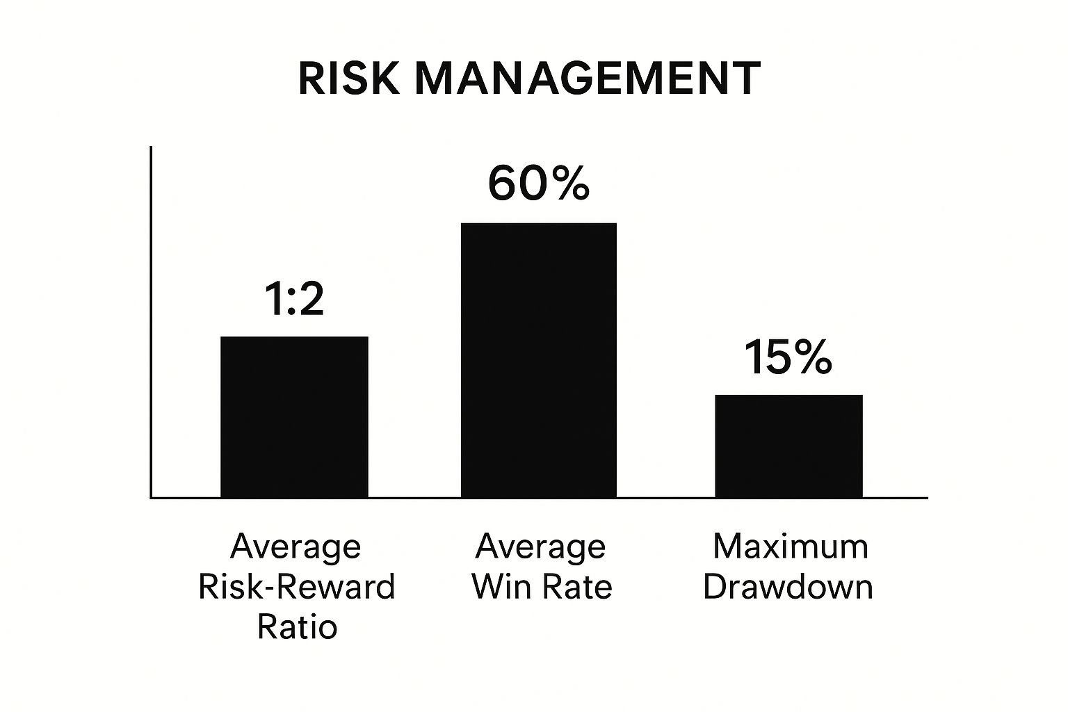 Infographic about risk management for traders