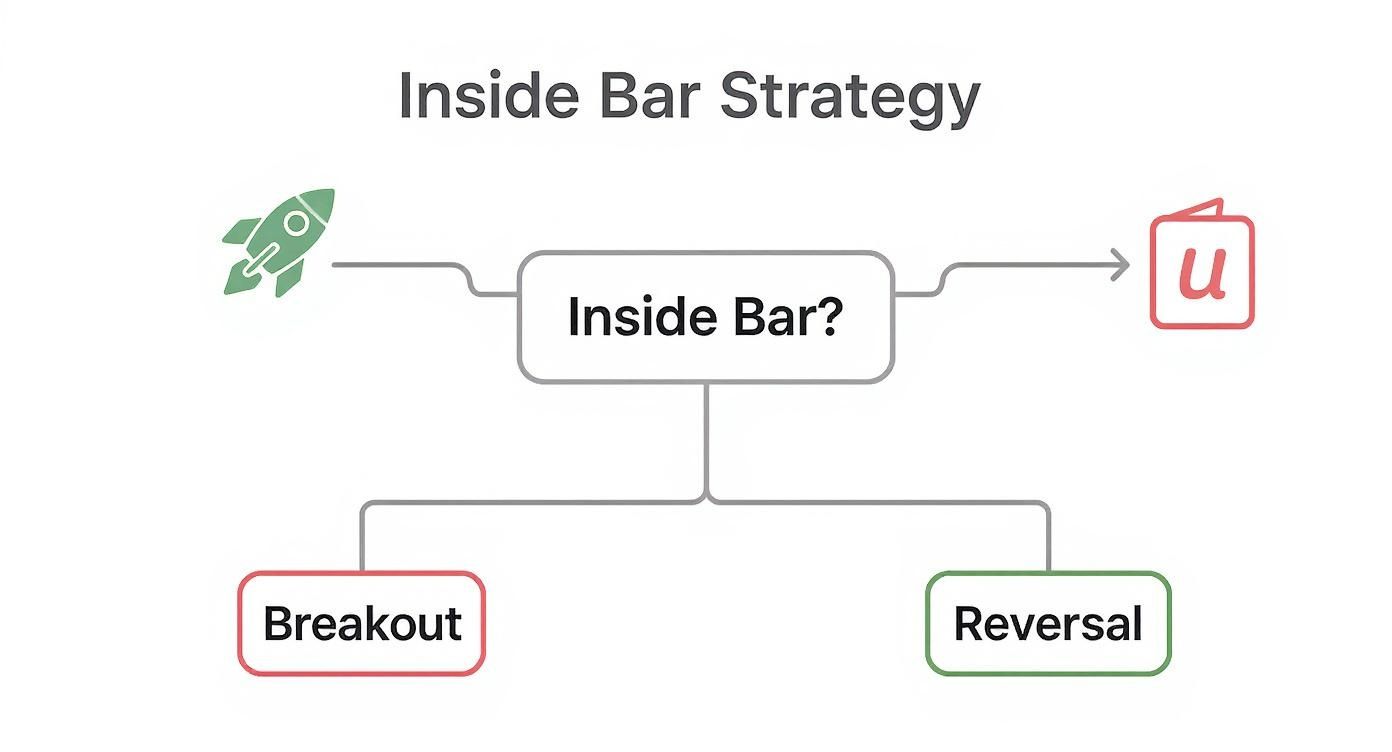 Infographic about inside bar pattern