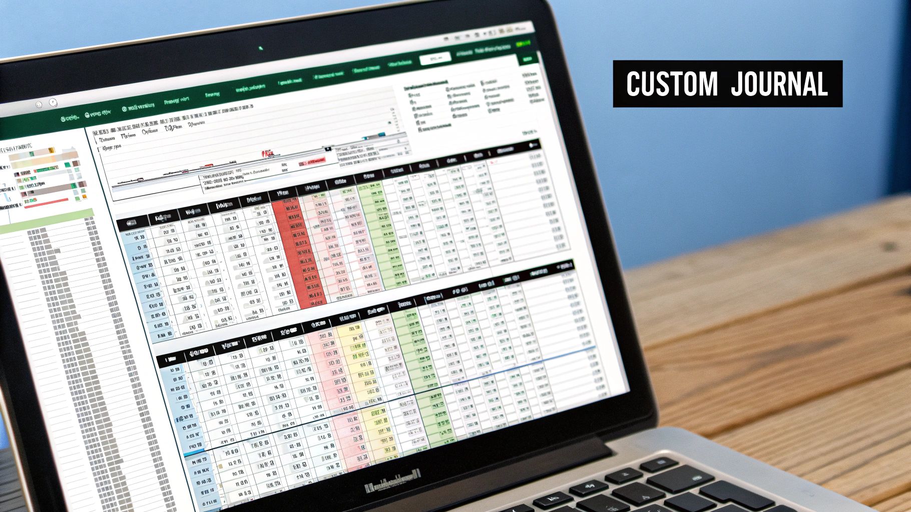 Excel/Google Sheets Custom Trading Journal