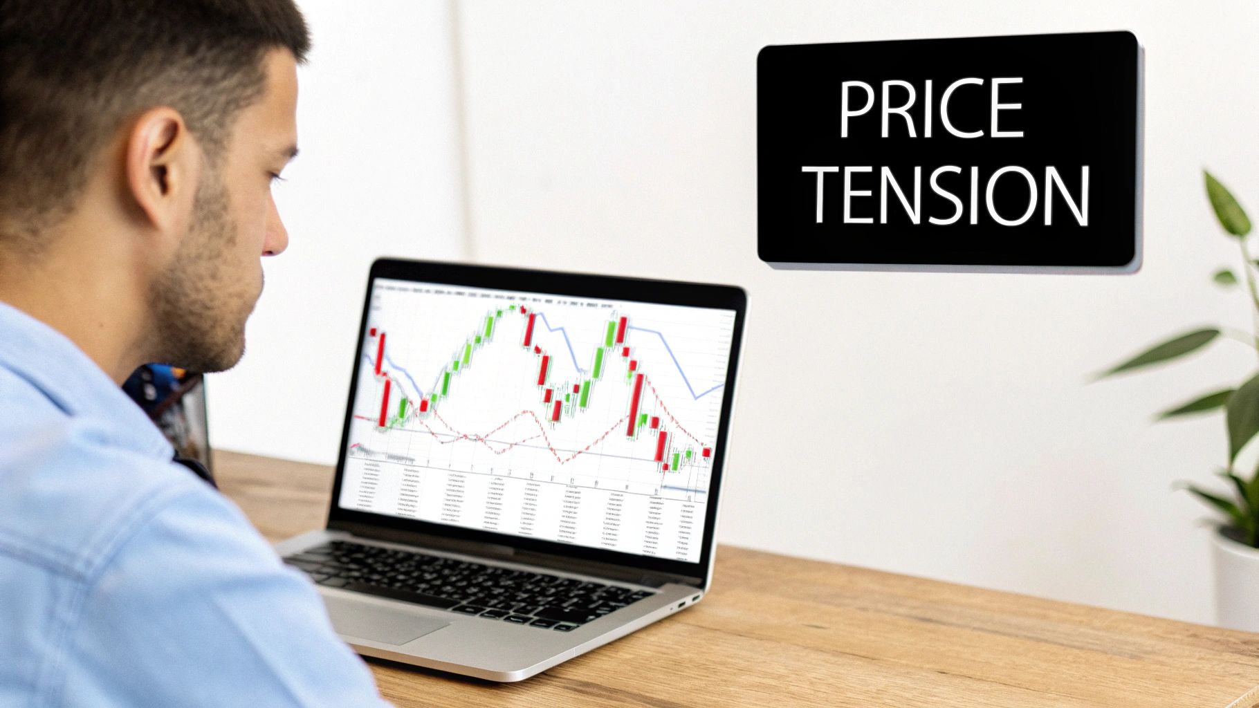An abstract image representing a market breakout chart pattern with rising arrows.